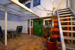 Ferienhaus Harzinsel陽台或露臺