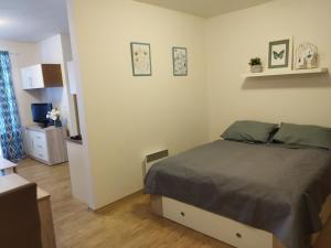 Postel nebo postele na pokoji v ubytování Apartmán Pohoda Lipno + 34 fotografií