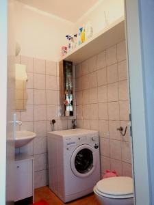 ウィーンにあるApartment Veronika 29のバスルーム(洗濯機、トイレ付)
