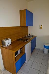 Kuchyň nebo kuchyňský kout v ubytování Stella Hotel