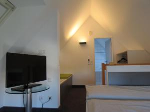 TV a/nebo společenská místnost v ubytování Comfor Hotel Ulm City