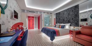 Postel nebo postele na pokoji v ubytování Granada Luxury Belek - Family Kids Concept