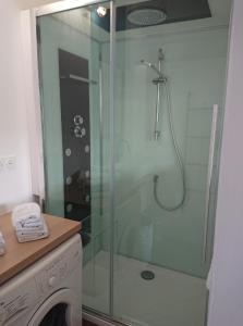 Koupelna v ubytování Le Bain de mer + 26 fotografií