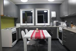 A kitchen or kitchenette at Tuhamäe Hostel