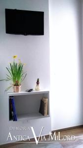 A television and/or entertainment centre at Dimora Antica Via MiLord