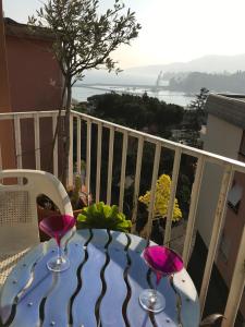 Balkon lub taras w obiekcie Magia nel golfo del Tigullio