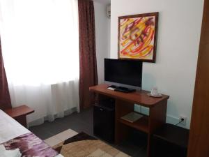 TV a/nebo společenská místnost v ubytování Hotel Tranzzit