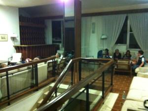 a group of people sitting in a room at Hotel Eden in San Domino