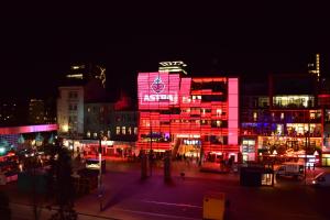 Linna Hamburg üldine vaade või majutusasutusest Hamburger Alm Hotel St. Pauli pildistatud vaade