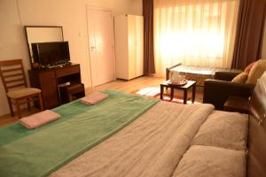 TV a/nebo společenská místnost v ubytování Hostel Tuba