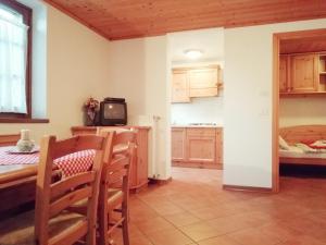 Küche/Küchenzeile in der Unterkunft Albergo Riglarhaus