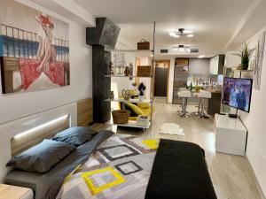 TV a/nebo společenská místnost v ubytování Dream Loft Old city center