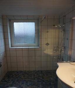 Ένα μπάνιο στο Lilis Ferienwohnung