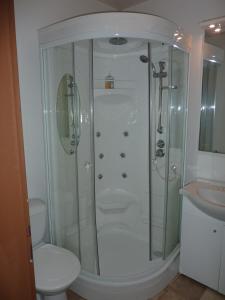 Koupelna v ubytování Hotel Max Šimek