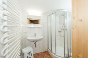 Koupelna v ubytování Kolping-Ferienhaus