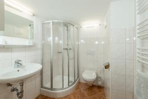Koupelna v ubytování Kolping-Ferienhaus