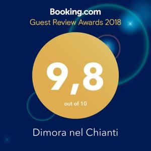 Majutusasutuses Dimora nel Chianti olev sertifikaat, autasu, silt või muu dokument