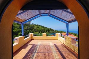 a view from the balcony of a house at Ocea Retreat in Karlovasi