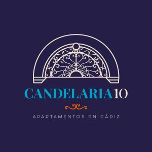 a logo for a restaurant or cafe with a dome at Candelaria10 in Cádiz