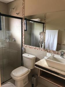 Um banheiro em Amoreiras Hotel Pousada