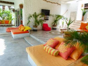 Χώρος καθιστικού στο Villa Rustic Charm