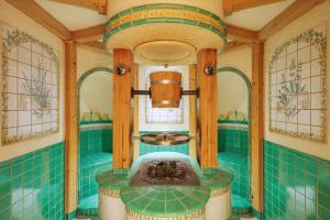 Koupelna v ubytování Berg-Spa & Hotel Zamangspitze