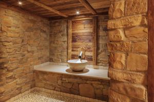Koupelna v ubytování Berg-Spa & Hotel Zamangspitze