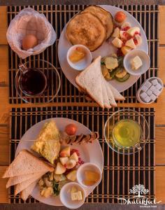 Opcije za doručak na raspolaganju gostima u objektu Dhulikhel boutique hotel