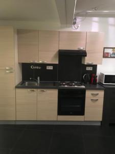 Kuchyň nebo kuchyňský kout v ubytování Les Appartements Berthe Molly