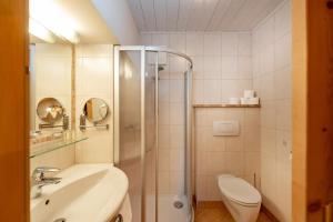 Koupelna v ubytování Gästehaus Herrmann