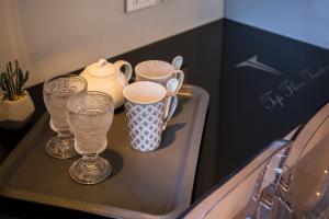 Coffee and tea making facilities at Top Floor Trastevere