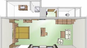 Plan piętra w obiekcie Hotel Reitlwirt
