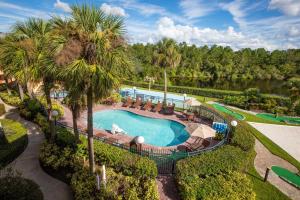 an overhead view of a pool at a resort at Westgate Leisure Resort in Orlando