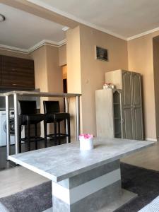 Kuchyň nebo kuchyňský kout v ubytování Sugárút Corner Apartman