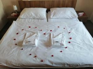 Postel nebo postele na pokoji v ubytování Hotel Horse Riding - Jezdecký Areál Tršice