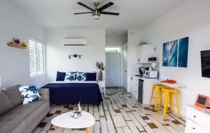 Kuchyň nebo kuchyňský kout v ubytování The Beach Pad Puntas