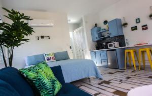 Kuchyň nebo kuchyňský kout v ubytování The Beach Pad Puntas
