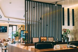 TV a/nebo společenská místnost v ubytování Hotel Stela Center