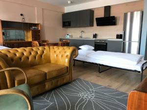 TV a/nebo společenská místnost v ubytování Silesia Apartment Eliza