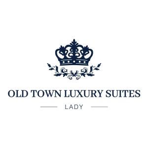 a black crown logo with old town luxury suites lady at Old Town Luxury Suites 'Lady' in Corfu