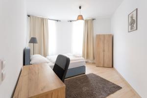 Postel nebo postele na pokoji v ubytování Apartment house in Vienna
