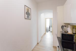 Kuchyň nebo kuchyňský kout v ubytování Apartment house in Vienna