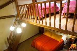 Cama o camas de una habitación en Refugio Andino