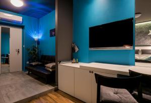 TV a/nebo společenská místnost v ubytování Design B&B Bacvice Arti