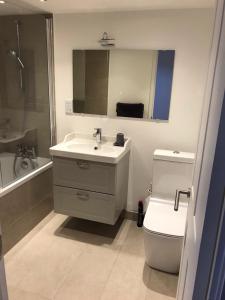 Et badeværelse på Le Mont Joly