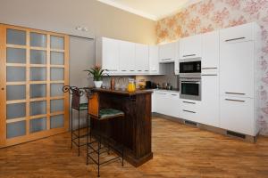 Kuchyň nebo kuchyňský kout v ubytování Exclusive Old Town Apartments