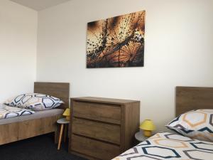 Postel nebo postele na pokoji v ubytování Apartmány Miromar