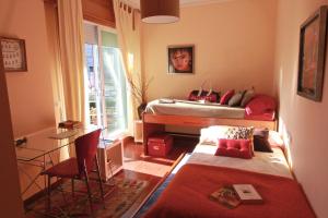 Postel nebo postele na pokoji v ubytování EXCLUSIVO APARTAMENTO EN SANXENXO CON PISCINA A UNOS 150 m DE LA PLAYA DE SILGAR