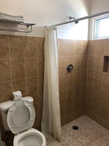 Koupelna v ubytování Hotel Xcalak