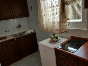 Kuchyň nebo kuchyňský kout v ubytování Apartments Astel